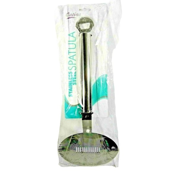 Cucina Vita Football Spatula Bottle Opener Stainless Steel Barbecue Tool 13-inch - Picture 1 of 3